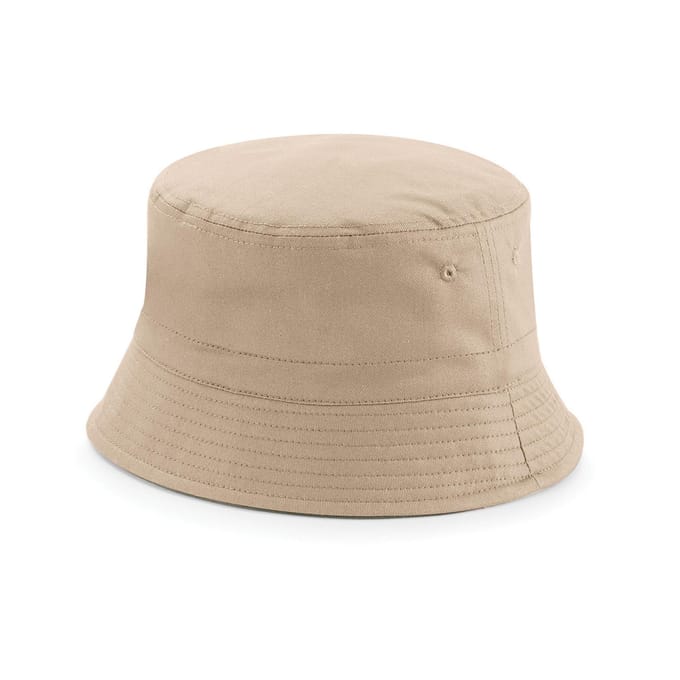 Beechfield Unisex omkeerbare emmerhoed voor volwassenen (Olijf/steen)