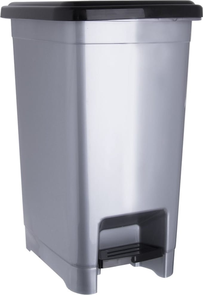 Prullenbak Plastic met Pedaal Smalle 10 l - Afvalmand - Afvalemmer