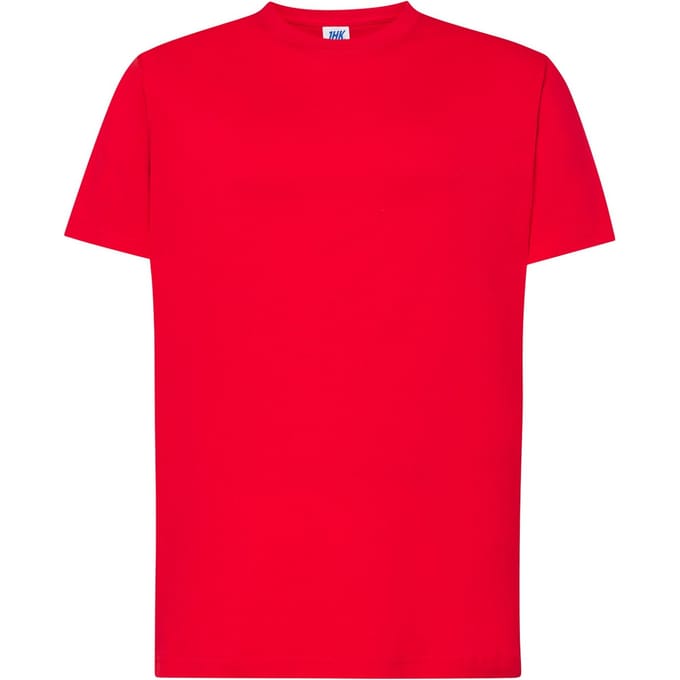JHK Heren Premium Normaal T-Shirt (Rood)