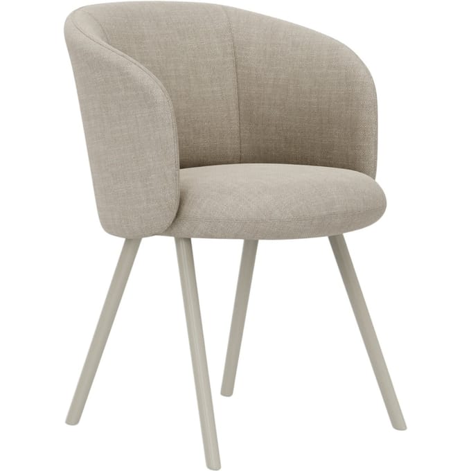 Vitra Mikado fauteuil aluminium frame - Savana parelmoer melange