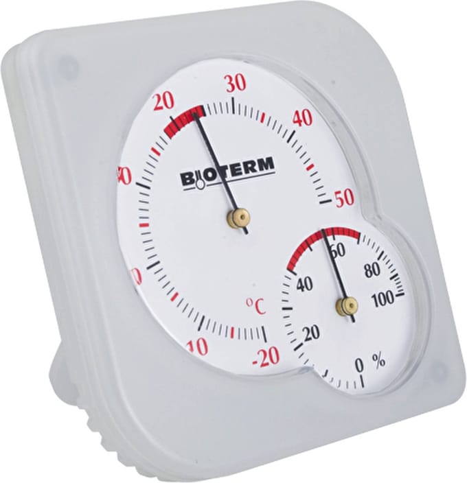 Bimetaal thermometer en hygrometer - weerstation - thermometer - hygrometer