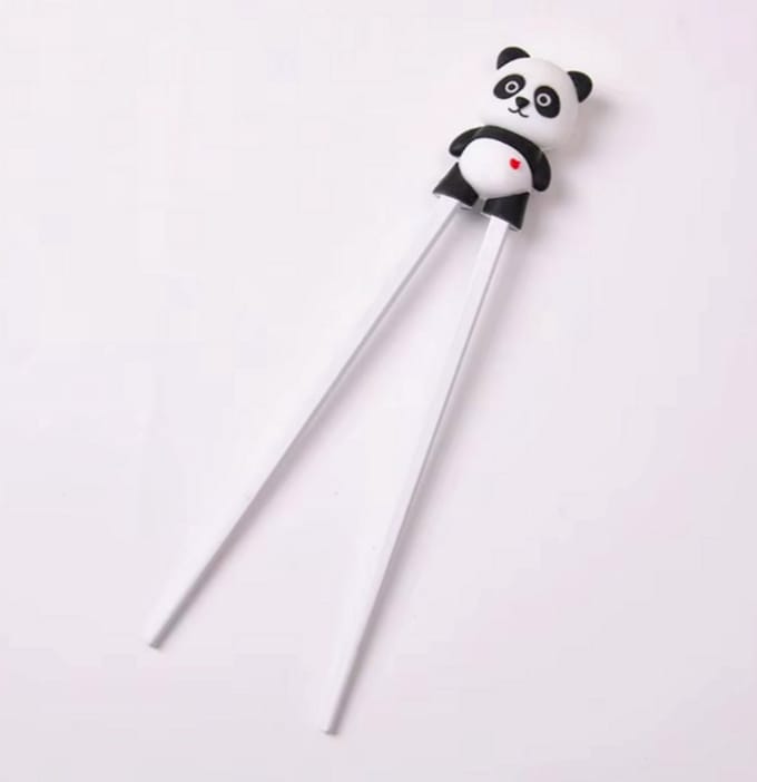 ProductGoods Kinder Eetstokjes – Panda – Met Hulpstuk – 2 Stuks – Zwart/Wit
