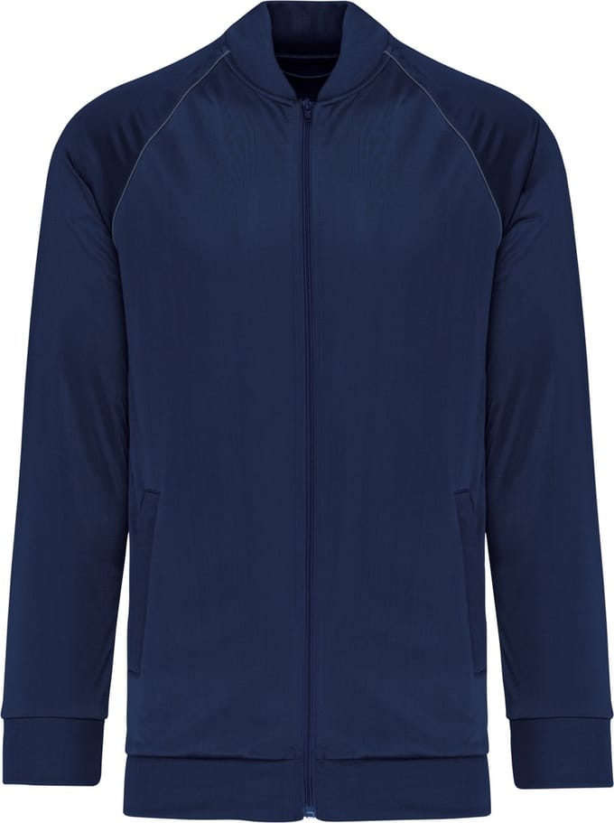 PROACT® Unisex trainingsjas met rits en biesje PA384 - Sporty Navy - L