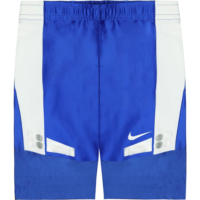 Nike Dri-Fit Stretch Taille Blauw Wit Heren Hardloopshort 713586 460
