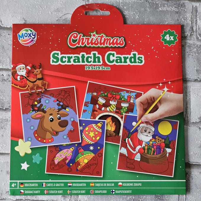 Creative Craft Group Xmas 4 Scratch Cards