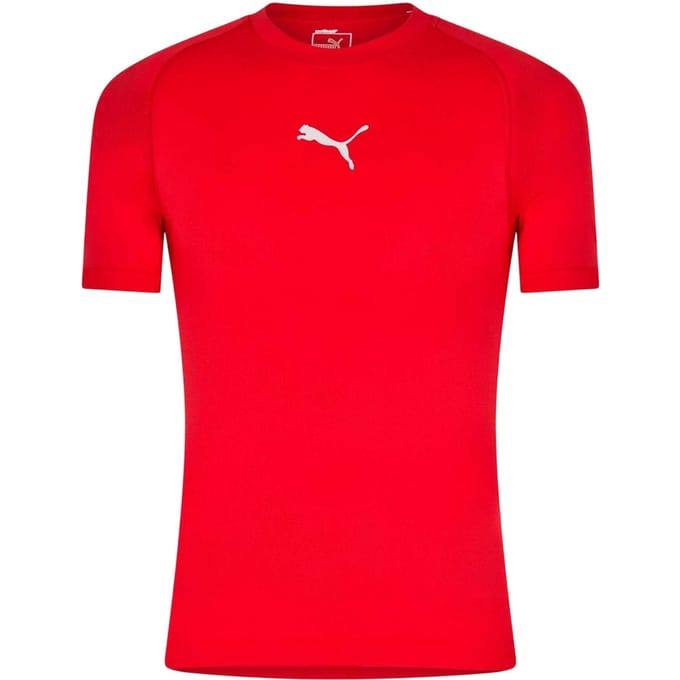 Puma Heren Performance Effen Ronde Hals Athletic T-shirt (Rood)
