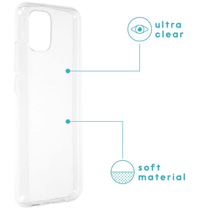 imoshion Hoesje - Geschikt voor Samsung Galaxy A03 - Softcase Backcover smartphone - Transparant