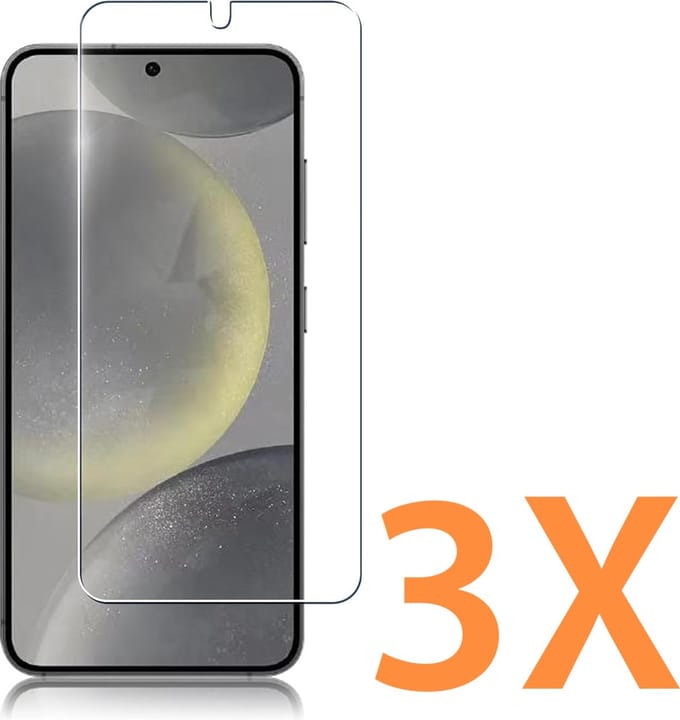 Glasplaatje Geschikt voor: Samsung Galaxy S24 - 3x Screenprotector - screen protector - glas - bescherm - beschermglas
