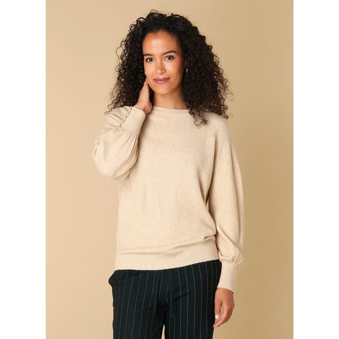 IVY BEAU Rania Tops - Cream - maat 40