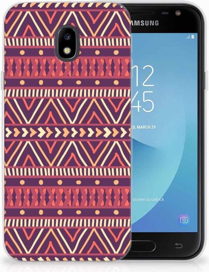 Samsung Galaxy J3 2017 TPU bumper Aztec Paars