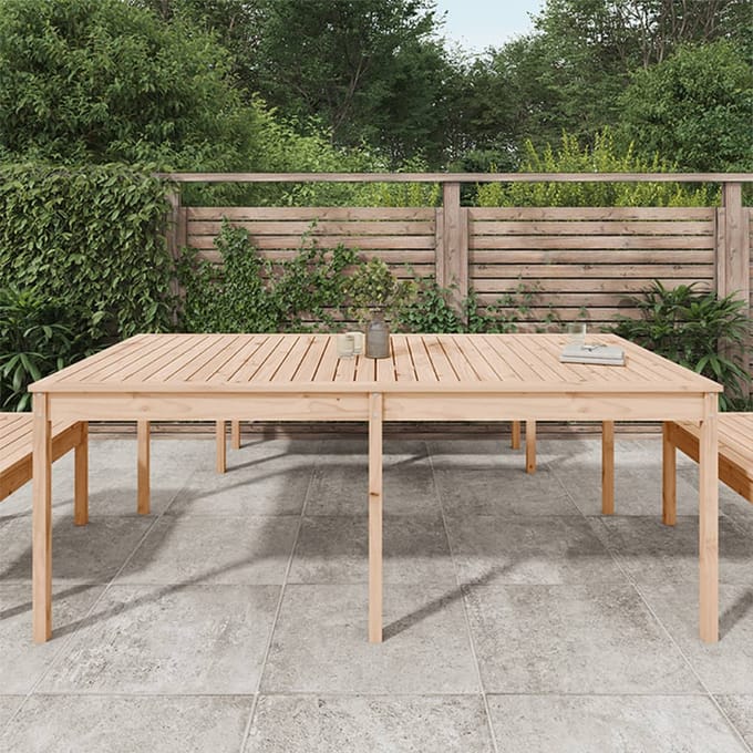 vidaXL - Tuintafel - 203,5x100x76 - cm - massief - grenenhout