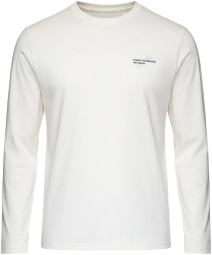 OMBRE Longsleeve - Regular Fit - Lange Mouw - Geen Sluiting Wit S