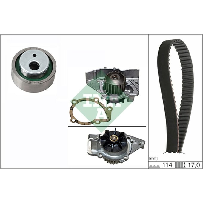 Schaeffler Ina Waterpomp + distributieriem set INA 530 0258 31