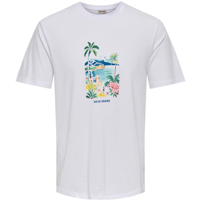 Only & Sons Stillo Life Regular SS Shirt Heren - Maat S