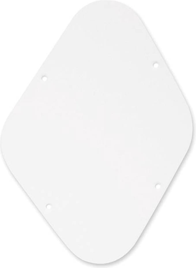 Boston P-102-W back plate, potmeters cavity, 1 ply, LP-model, white