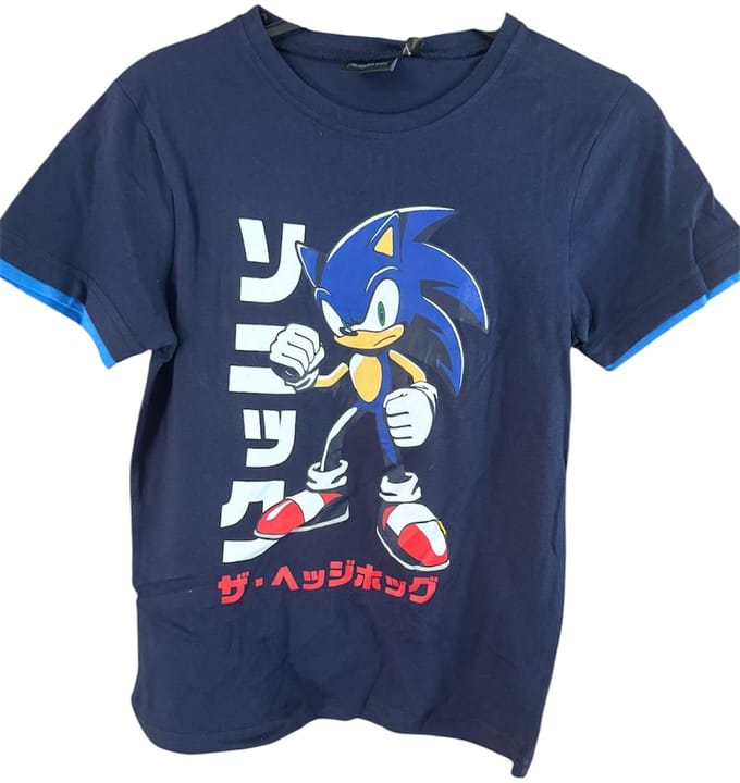 Sonic The Hedgehod Pyjama Set Navy Maat 98