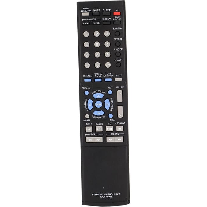 RCRP0705 Vervangende afstandsbediening voor Kenwood RK711 compacte HiFi-componentstereo-ontvanger gray