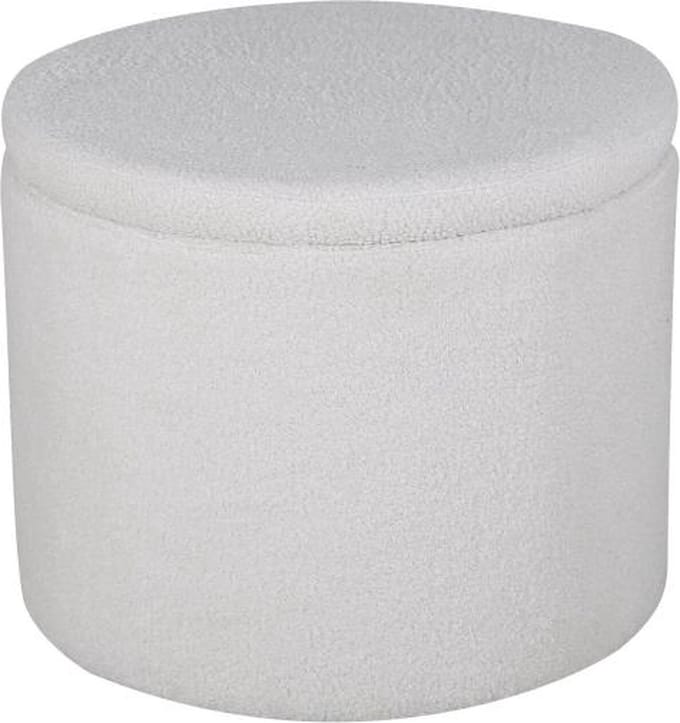 Svea - Blaze poef - teddy - wit