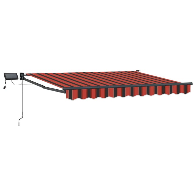 vidaXL - Handbediende - luifel - met - LED's - 3 - x - 2,5 - m