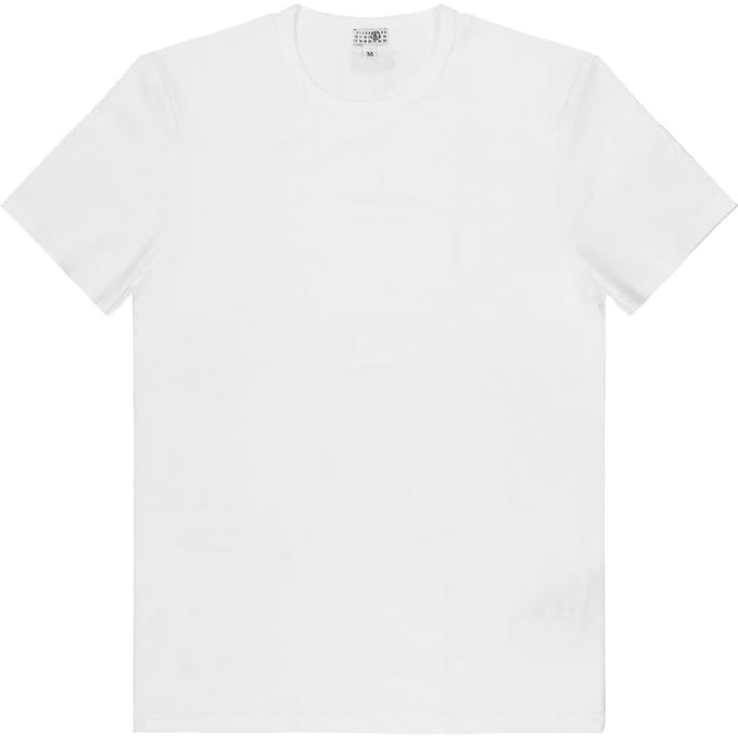Maison Margiela Heren Mm6 Nummering Logo Patch Korte Mouw Ondergoed MJM200020 101 (L)