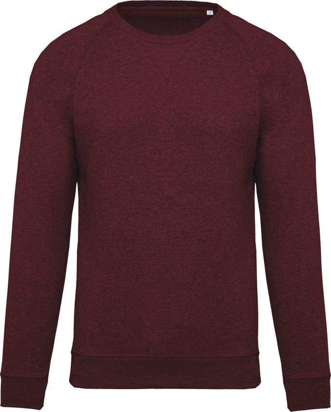 Kariban Heren Organische Raglan Sweatshirt (Wijn Heide)