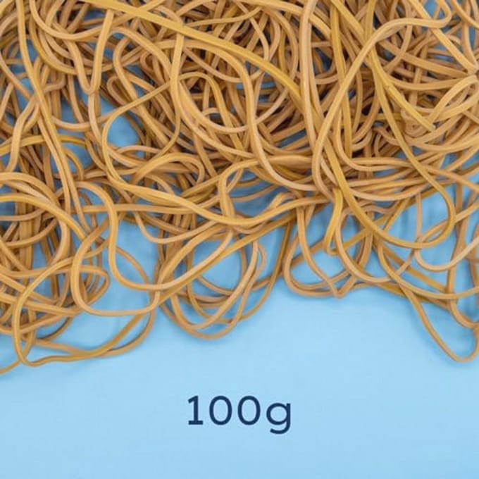 Elastische Banden van 100% Natuurlijk Rubber - Duurzaam en Herbruikbaar voor Kantoor en Thuis