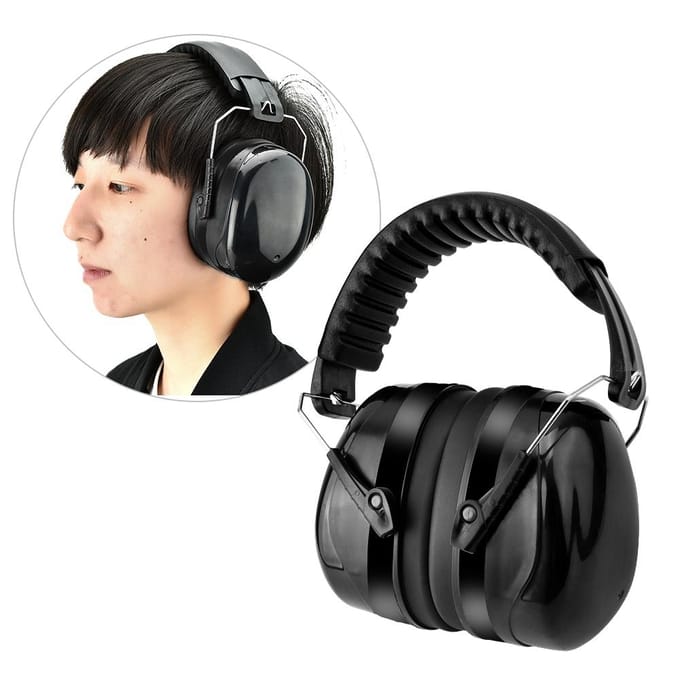 Cache-oreilles insonorisés pour le sport, étude du sommeil, protection auditive antibruit, cache-oreilles(Noir) noir