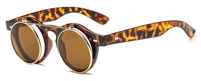 Flip Up Zonnebril Leopard