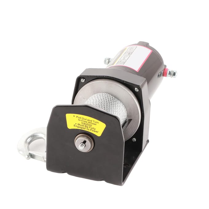 Treuil de remorquage électrique avec télécommande à faible bruit DC 12 V 2 500 lb pour VTT UTV