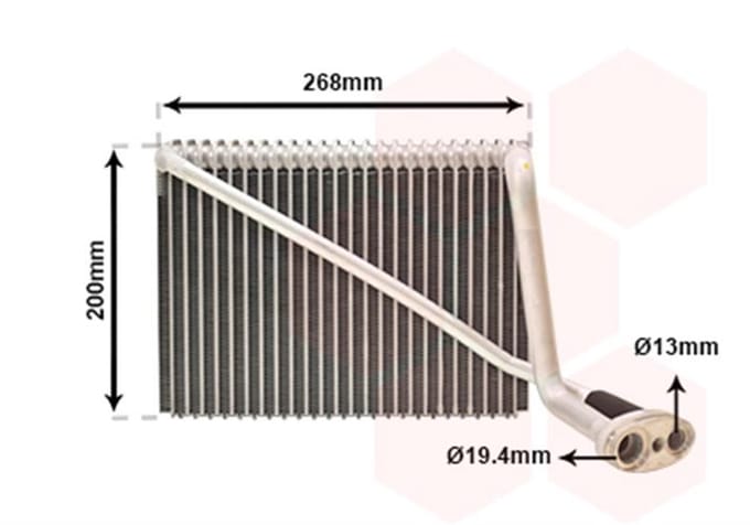 Van Wezel - LUCHTCONDENSATOR VOOR AUDI A4 B5 1994-1998 8D1820103C