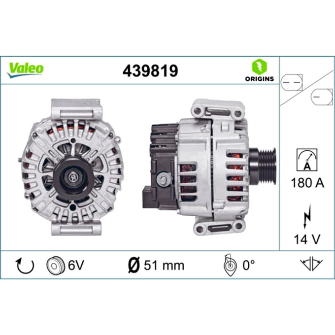 Driefasige generator VALEO ORIGINS NEW VALEO 439819