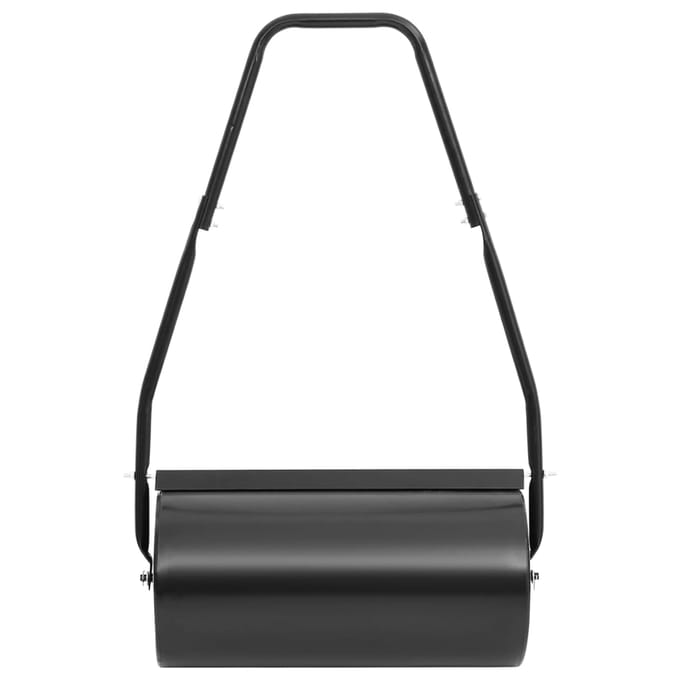 vidaXL - Gazonroller - met - handvat - 42 - L - ijzer - en - staal - zwart