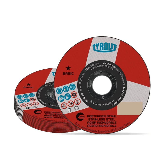 Superdunne doorslijpschijf 125mm voor RVS - Set van 25
