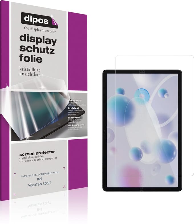 dipos – 2x Beschermfolie geschikt voor Itel VistaTab 30GT | Krasbestendige & heldere Screenprotector Ultra-Thin