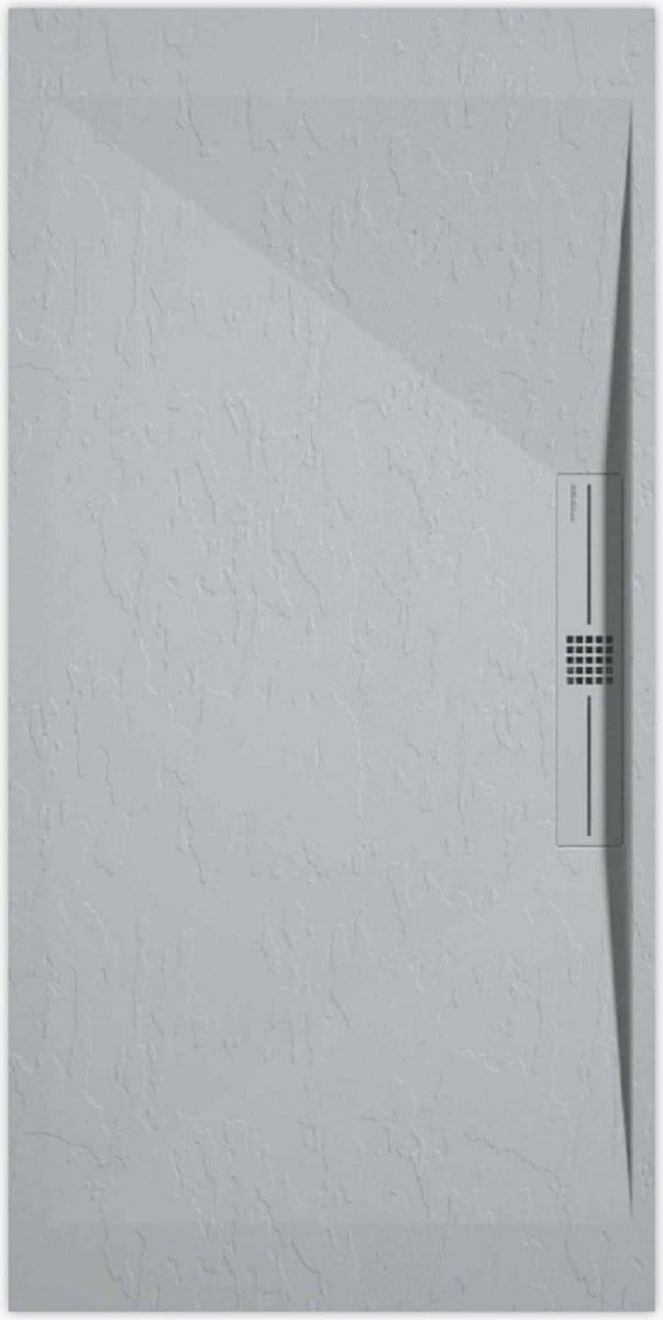 Sanifun douchebak Stone Side Gray 7035 Slate 900 x 900 P