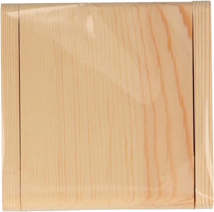 Houten spiegel 8x8 cm - Artemio