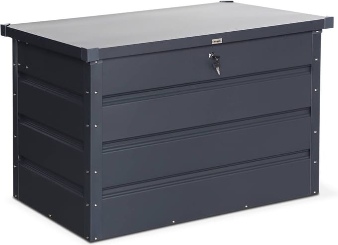 sweeek - Metalen tuin opbergbox, dallas, 285l