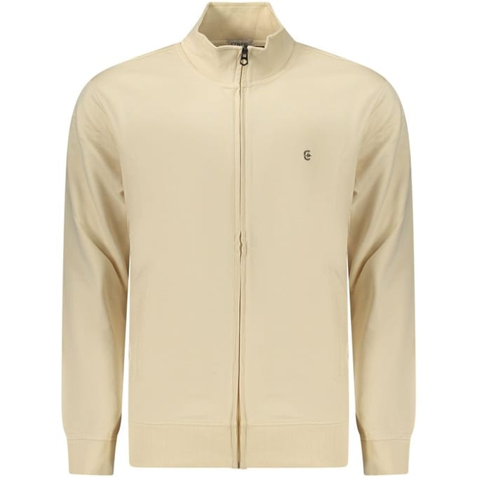 Coveri Bewegende Beiger Katoenen Heren Sweatshirt