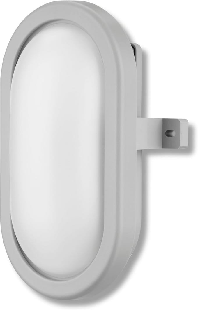 Ovale LED lamp 5,5 W - 450 lumen - Grijs voor binnen en buiten