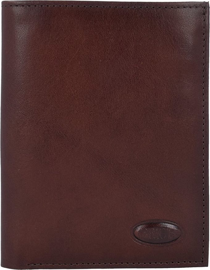 Bric's Monte Rosa Portemonnee RFID Leer 9,5 cm - Jongens - Staand formaat - braun