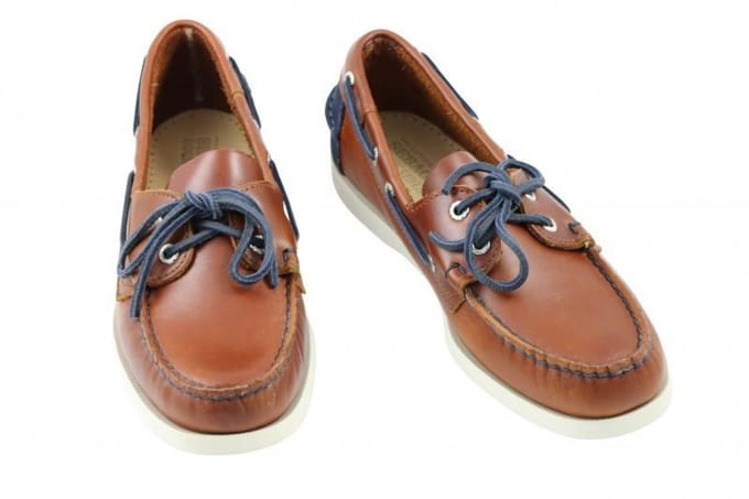 Sebago - Dockside -  - Heren - Maat 41 - Cognac - Cognac/Navy