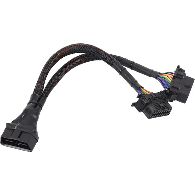 1 naar 2 OBD Adapter Splitter Y Kabel Verlengsnoer Auto Diagnose Scan Tool black