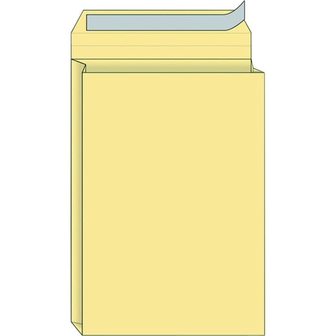 Envelop Quantore monsterzak 230x350x38mm zelfklevend creme 125 stuks