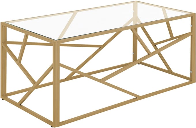 ORLAND - Salontafel - Goud - Glas