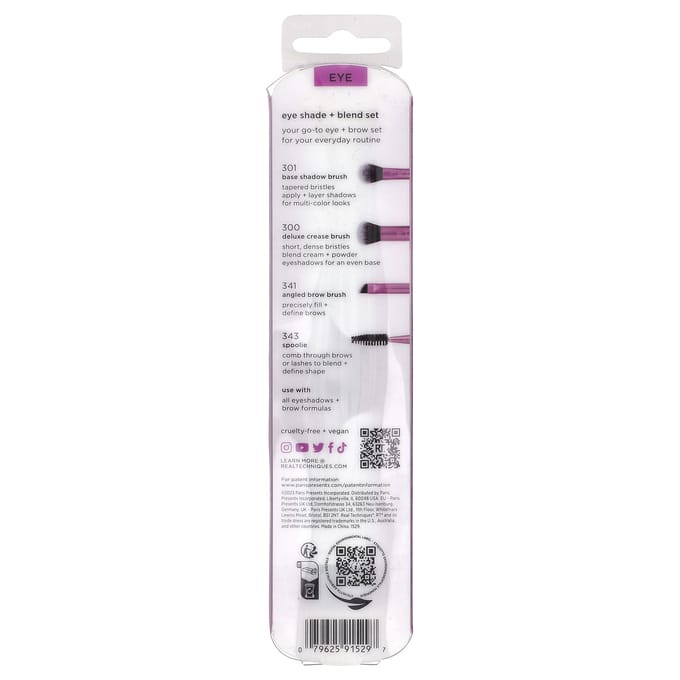 Oogschaduw + Blending Kwastenset, 3 Delen