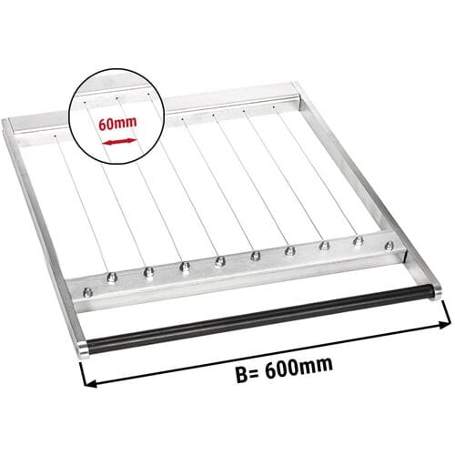 GGM Gastro Rahmen für einzel Pralinenschneider - Drahtabstand: 60mm Zilver