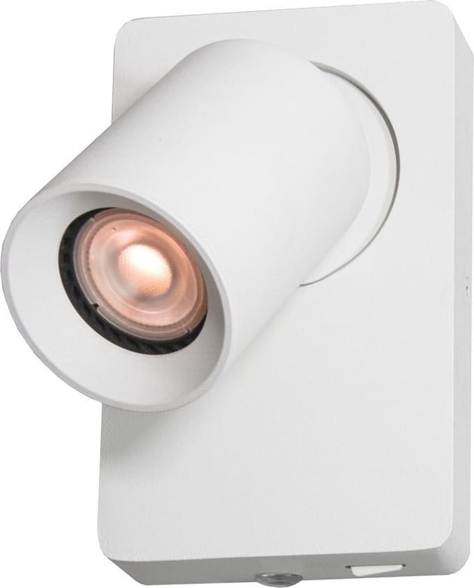 Artdelight - Wandlamp Megano 1 lichts wit
