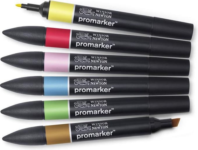 Winsor & Newton promarker™ Mid tones 6 set