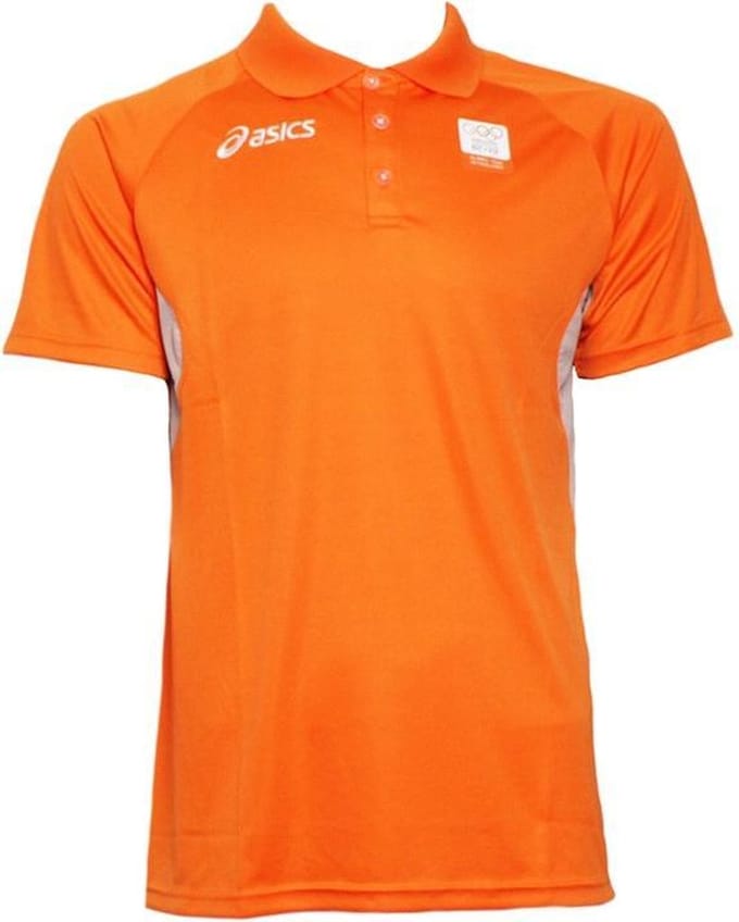 Asics Poloshirt M Merch Olympic Heren Oranje