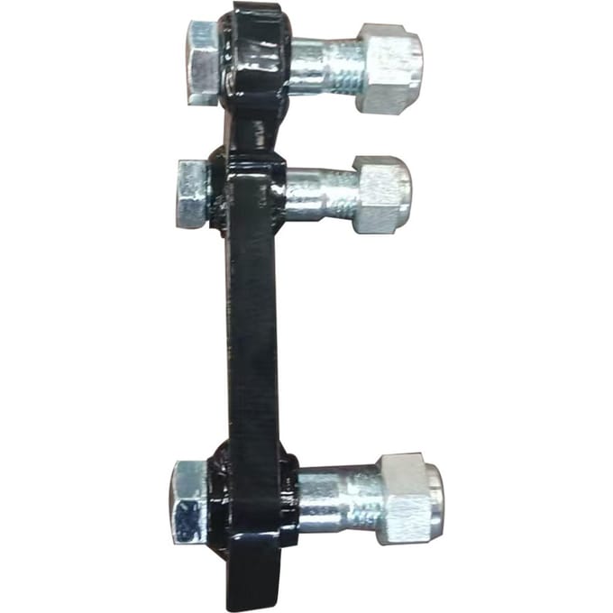 Graafmachine L-vormige Beugel Vervanging voor     Graafmachine 3-gaats Hydraulische Duimklem Beugel met 3 Trekpennen black
